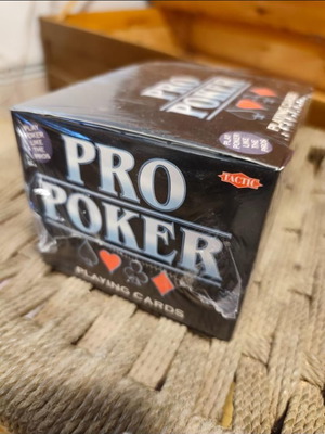 Pro Poker Tactic playing cards pack of 12, new, plastic coated