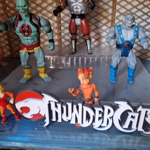 Thundercats vintage figures collection LJN 1985, 11 figures and 3D logo