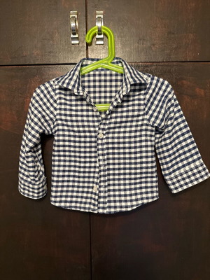 Cotton t-shirt like new, size 12, 74 cm, black and white