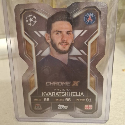Kvaratskhelia Topps Chrome X card
