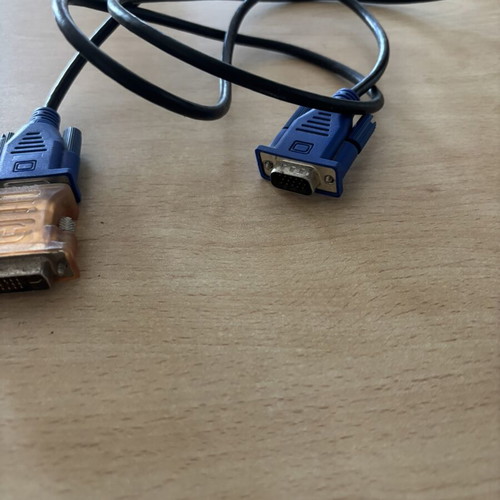 VGA cable and adapter used for computer to monitor connection