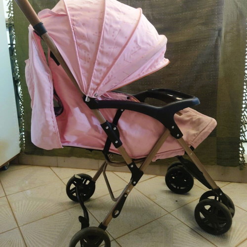 Chipolino April Rose Water baby stroller used, pink with gold details