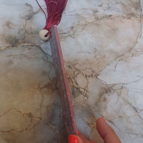 Vintage handmade wooden MDF bookmark shabby chic style