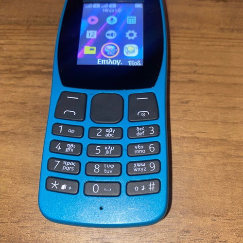 Vintage mobile phone Nokia 110 (TA-1192) like new, blue