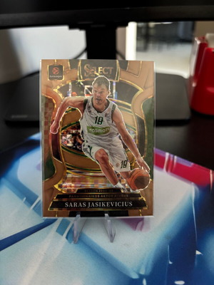 Saras Jasikevicius Concourse Copper Prizm 2025-26 Panini Select EuroLeague card like new #30/49