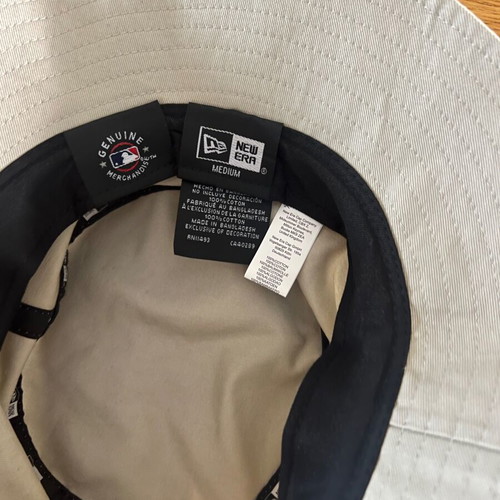 New Era bucket hat medium beige like new