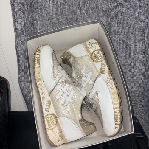 Rococo sneakers size 40 used, white beige