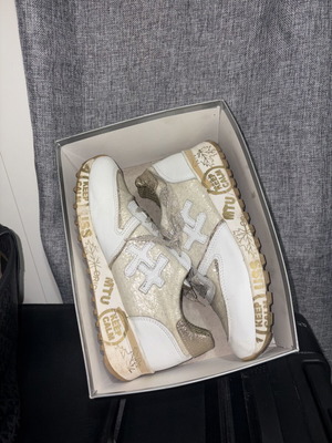 Rococo sneakers size 40 used, white beige