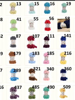 Alize Puffy soft plush finger knitting yarn