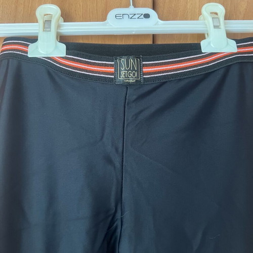 SunsetGo leggings used, black with pink and mesh, size S