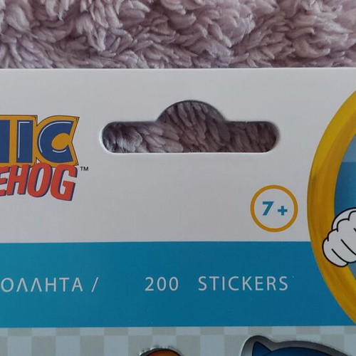 Sega Sonic The Hedgehog stickers new, pack of 200