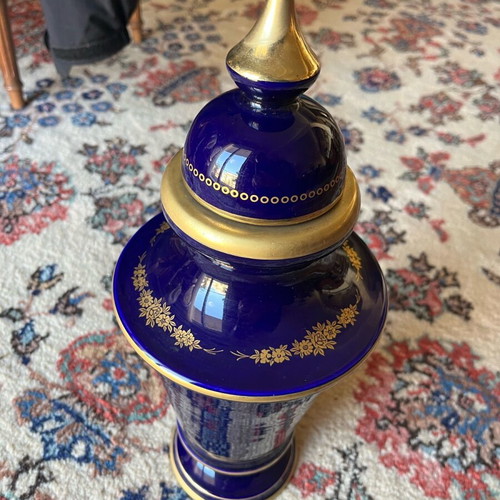 Antique Painted Vase used with lid