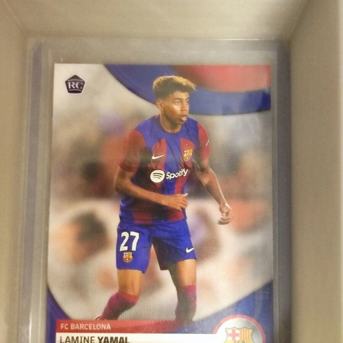 Lamine Yamal Rookie RC Base like new, Topps FC Barcelona Official Team Set 2023-24