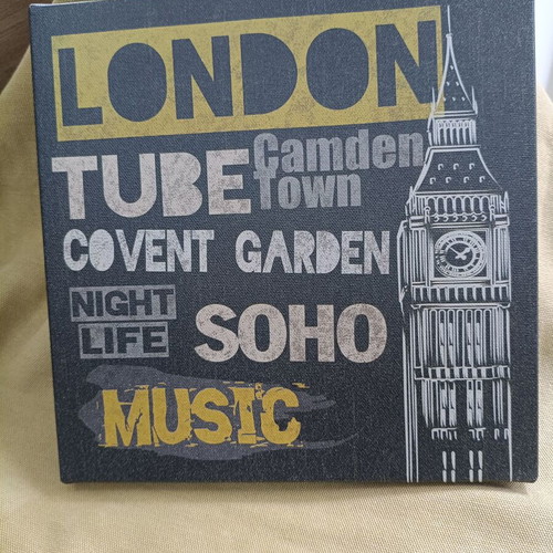 IKEA PJÄTTERYD canvas set 3 cities London Paris New York like new