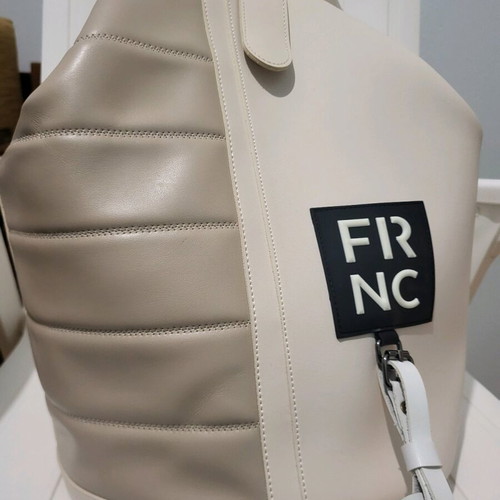 FRNC Backpack white-beige like new with protective case