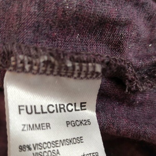 FullCircle purple long sleeve top like new, size XS