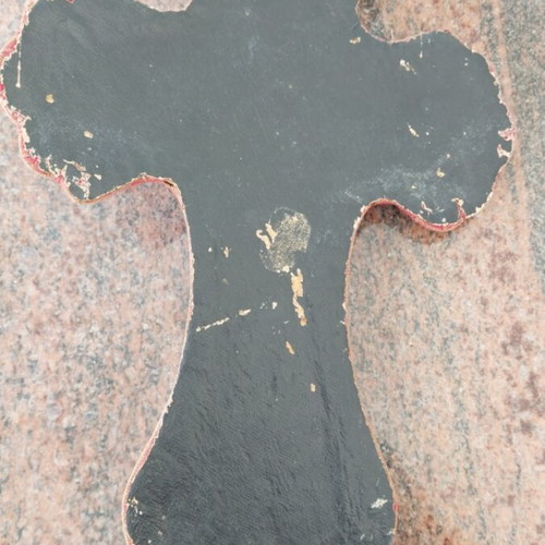 Old crucifix with decorative mount