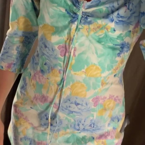 Zara mini floral dress new with puff sleeves