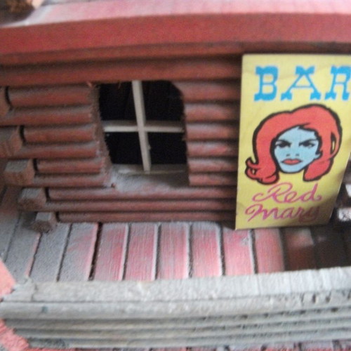 Wooden Western Saloon used, 1970s vintage