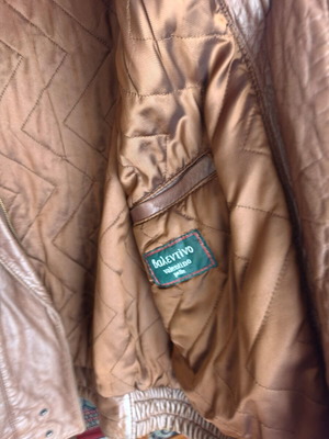 Vintage Valentino δερμάτινο μπουφάν σαν καινούργιο, καφέ