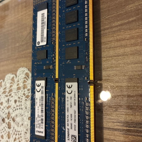 Ram Dimms DDR3 PC3L 8GB used, two 4GB low voltage modules