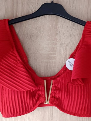 Sinsay red bralette bikini set