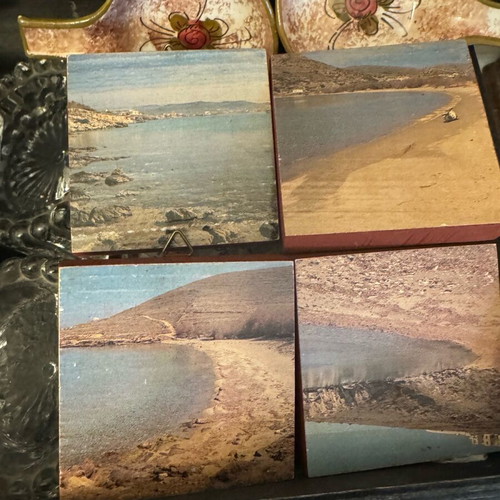 Decorative glass and wooden frames set of 14 like new
