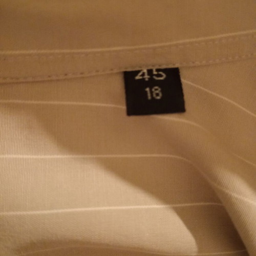 Hugo Boss short-sleeve striped shirt XXL like new, white beige
