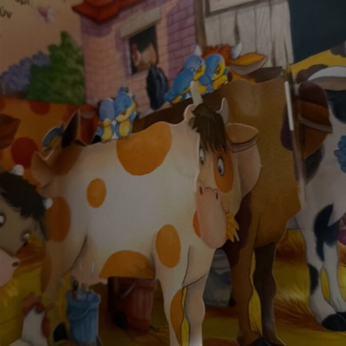 The Farm with Animals children's book used, 3D pop-up