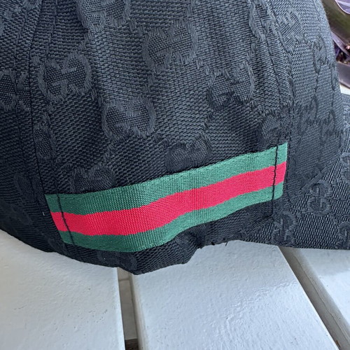 Gucci black cap, one size