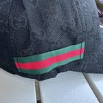 Gucci black cap, one size