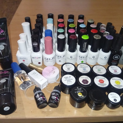 Gel Nail Polish Lot, 68 Unique Colors, New
