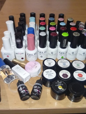 Gel Nail Polish Lot, 68 Unique Colors, New
