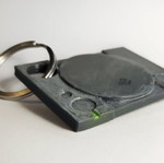 PS1 Keychain Printed with 3D Printer, New