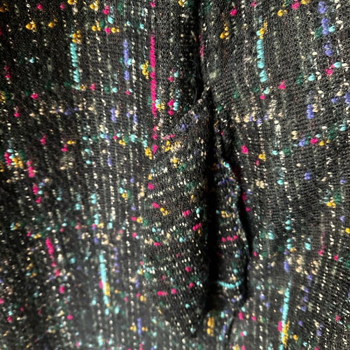 Wool coat with fringes new, colorful, one size