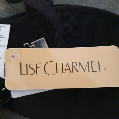 Lise Charmel swimwear top new, size 34B, black