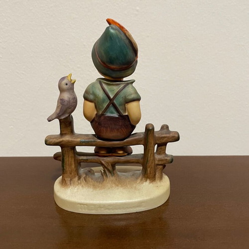 Hummel Goebel vintage porcelain figurine of child with bird