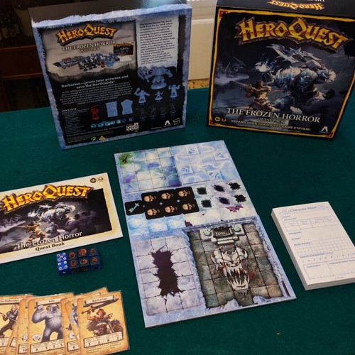 Heroquest board game like new with Frozen Horror expansion