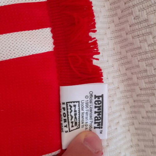 Ferrari scarf like new, 1990s, from official club
