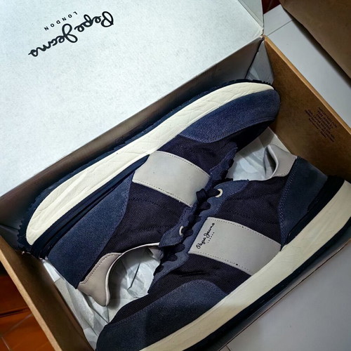 Pepe Jeans sneakers like new, size 45, grey and blue