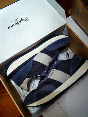 Pepe Jeans sneakers like new, size 45, grey and blue