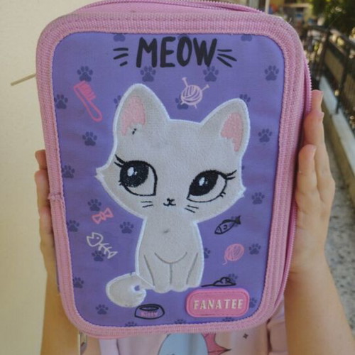 Back Me Up No Fear Queen school trolley bag used with gift pencil case