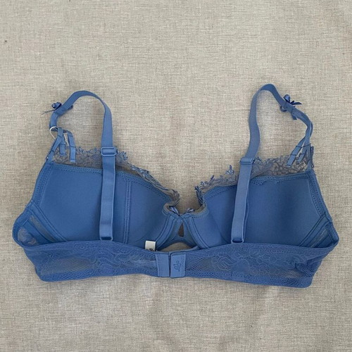 Luna dark sky blue balconet bra new, size 75C