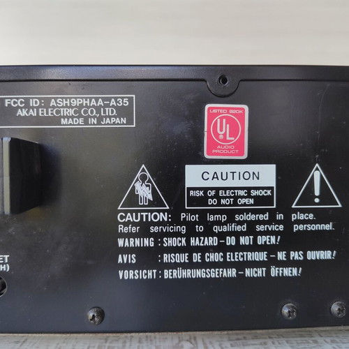 Akai AA-A35 vintage computer controlled receiver used with transformer