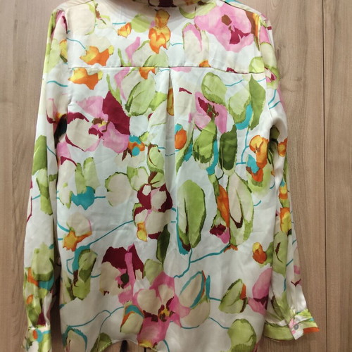 Zara floral shirt S with watercolor print