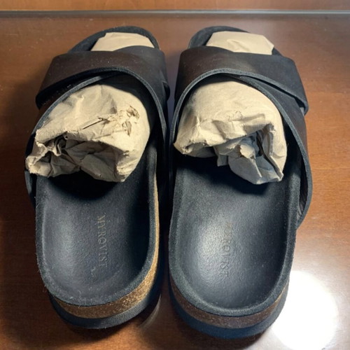 Myrqvist Solvik leather sandals black size 41 like new