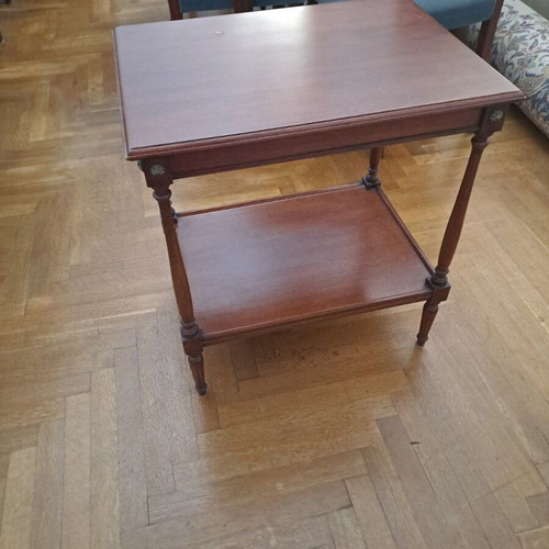 Vintage wooden coffee table with sliding surfaces, like new