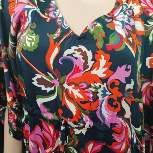 Rima Beachwear long plus size kaftan 160cm, multicolor