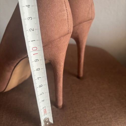High heels beige suede brand new, 10cm heel, Asos design