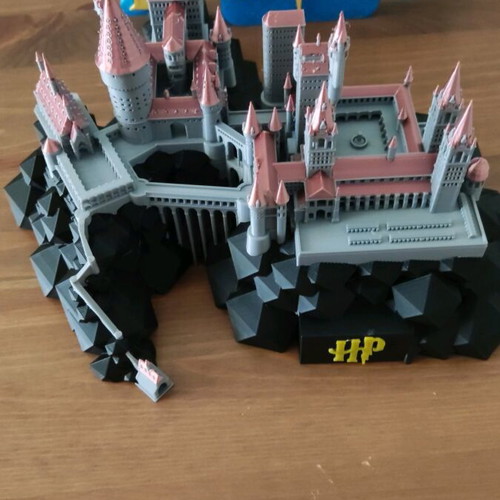 Hogwarts Castle like new, 3D printed miniature